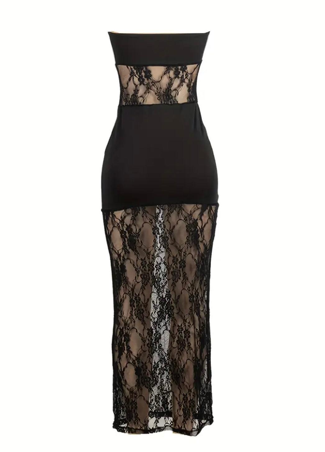 Tube Lace Maxi Dress