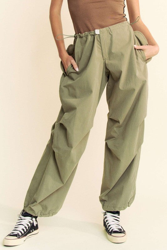 Drawstring Pants with Pockets