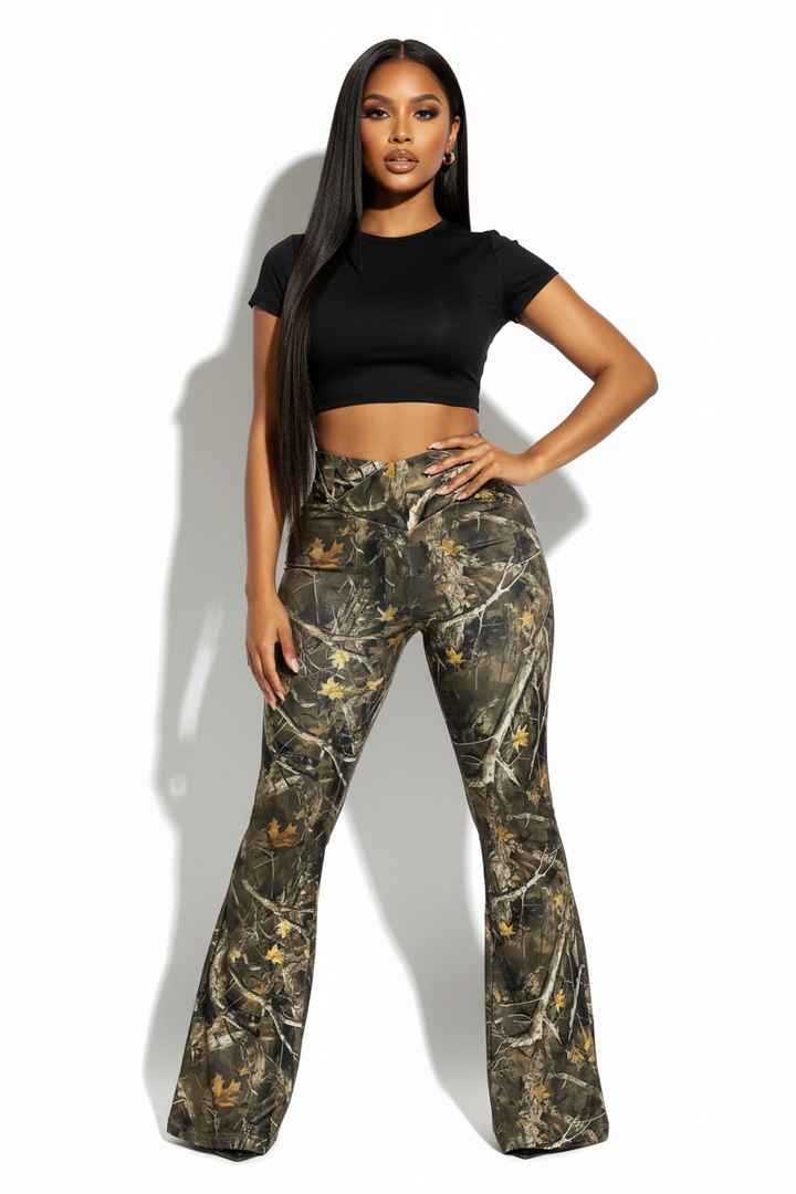 Camouflage Flare Pant