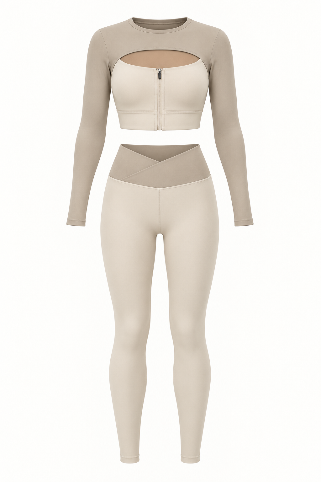 Color Block Two Piece Set
