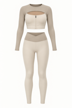 Color Block Two Piece Set