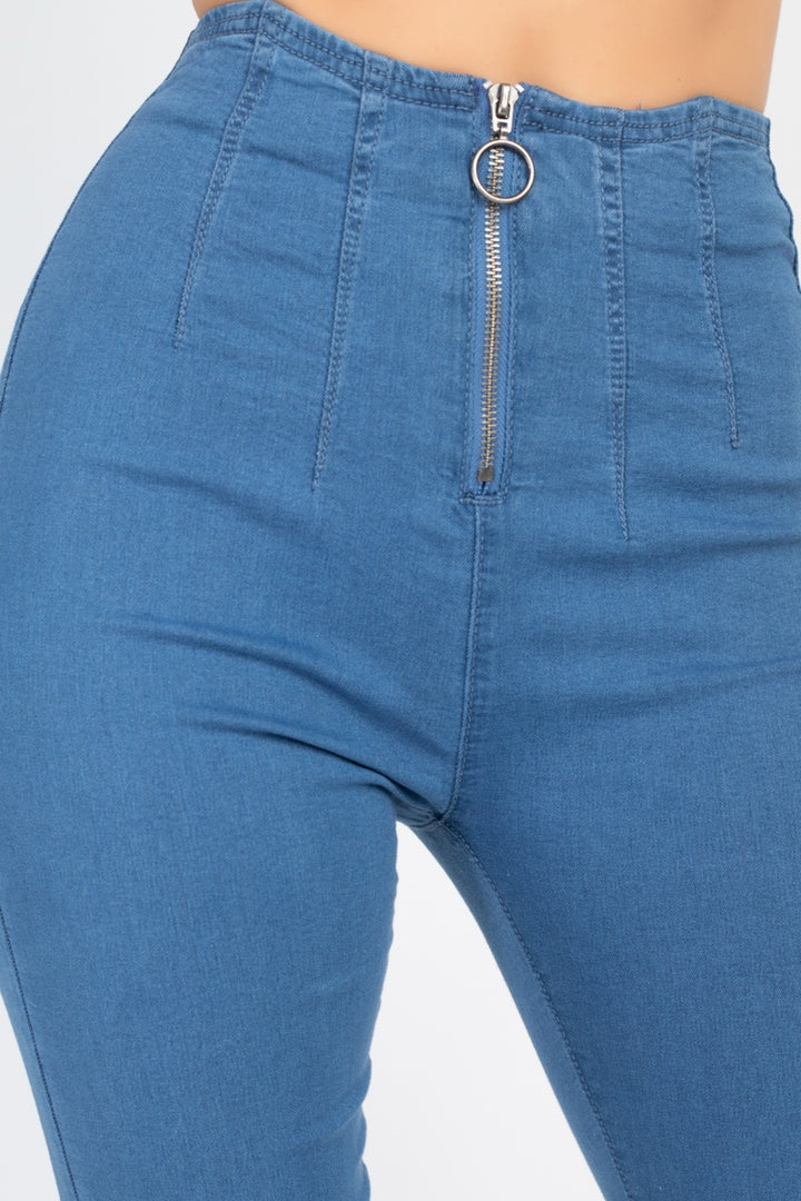 High Waist Denim Jeans, Blue