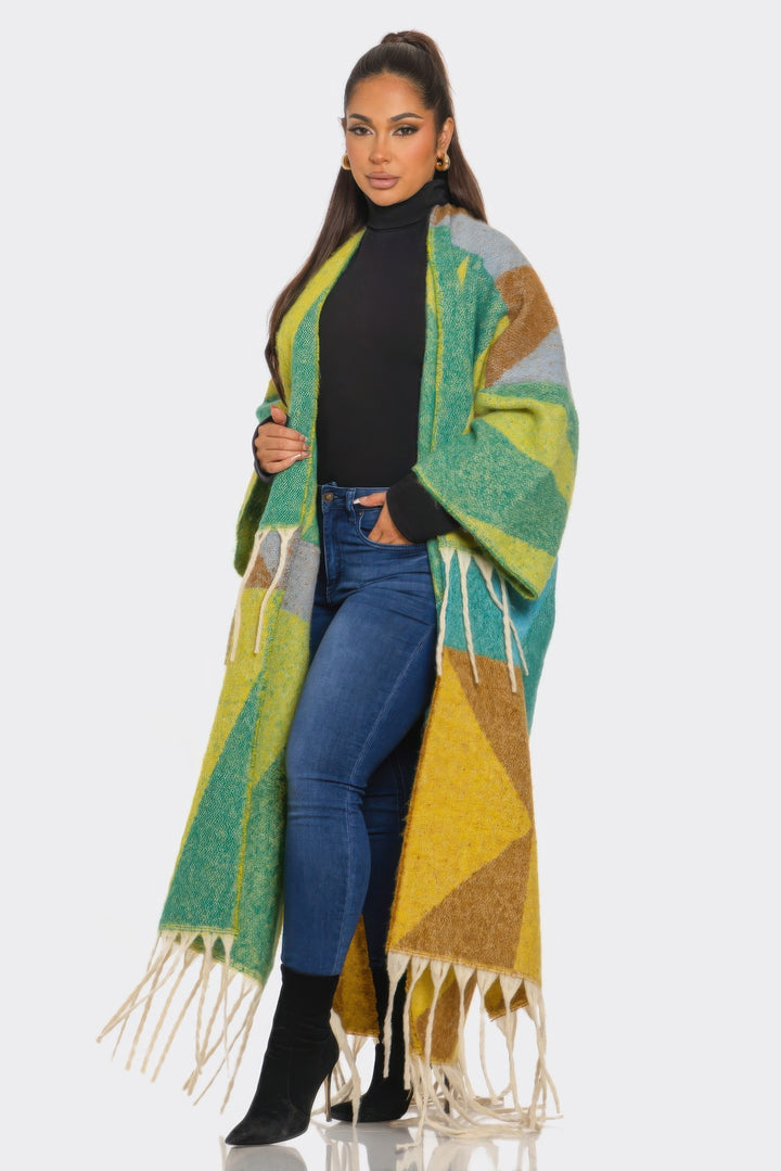 Sakari Printed Maxi Cardigan