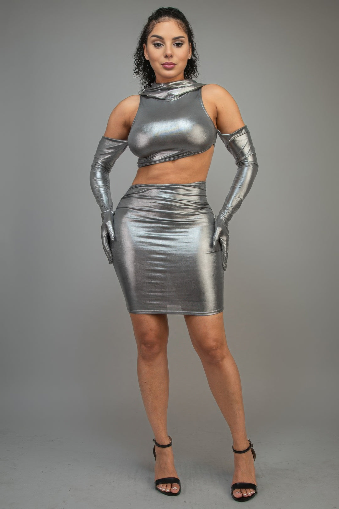 Metallic Lux Dress