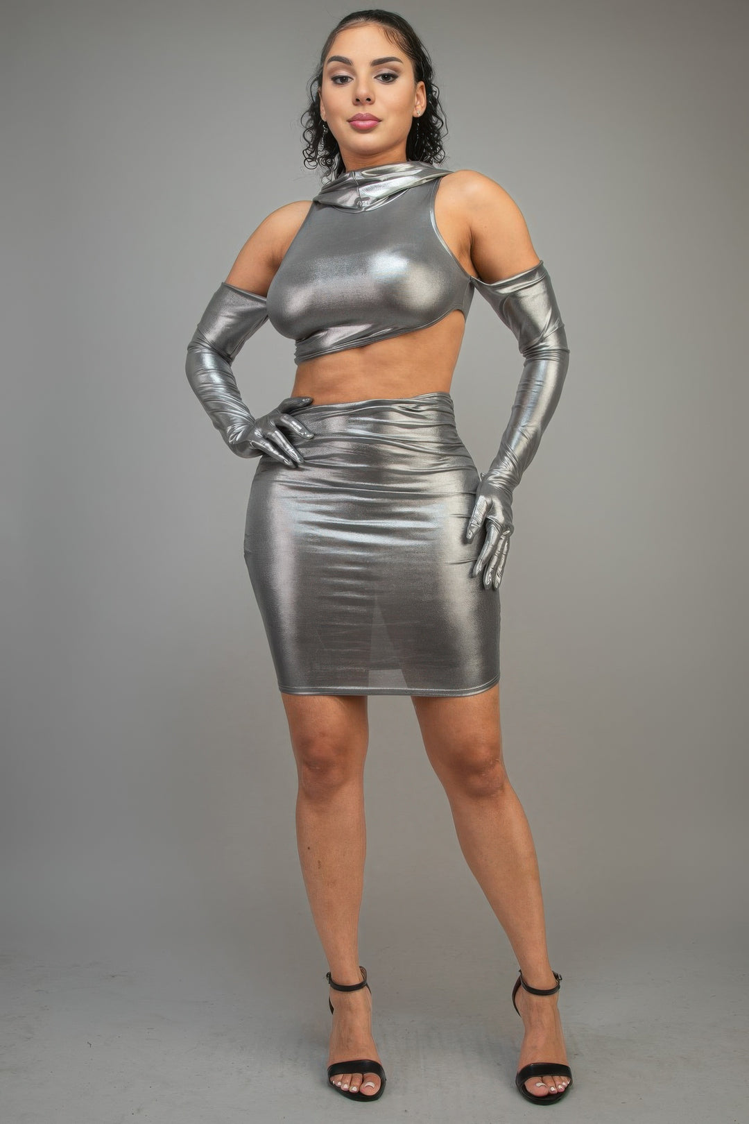 Metallic Lux Dress