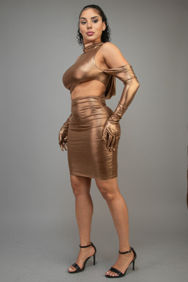 Metallic Lux Dress