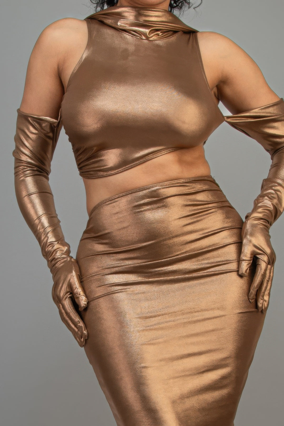 Metallic Lux Dress