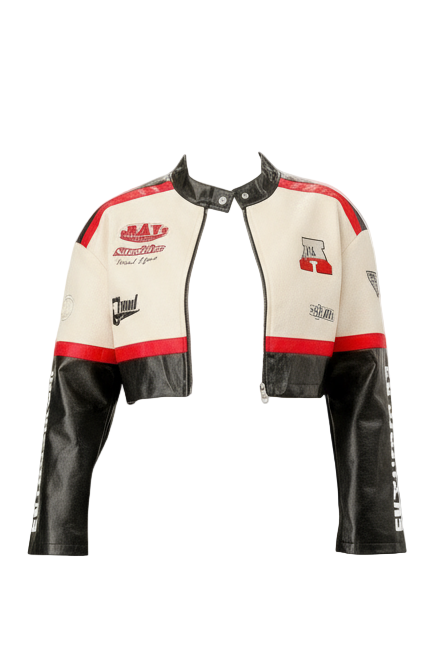 Colorblock Crop Jacket