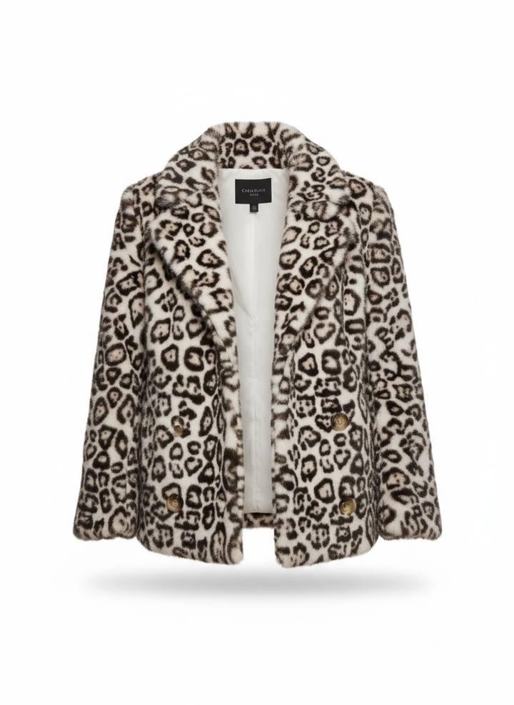 Leopard Thick Furry Coat