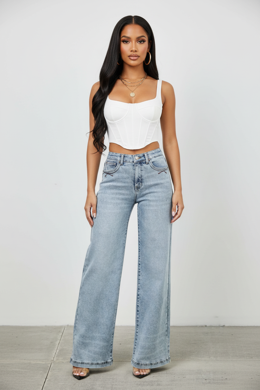 High Rise Wide Leg