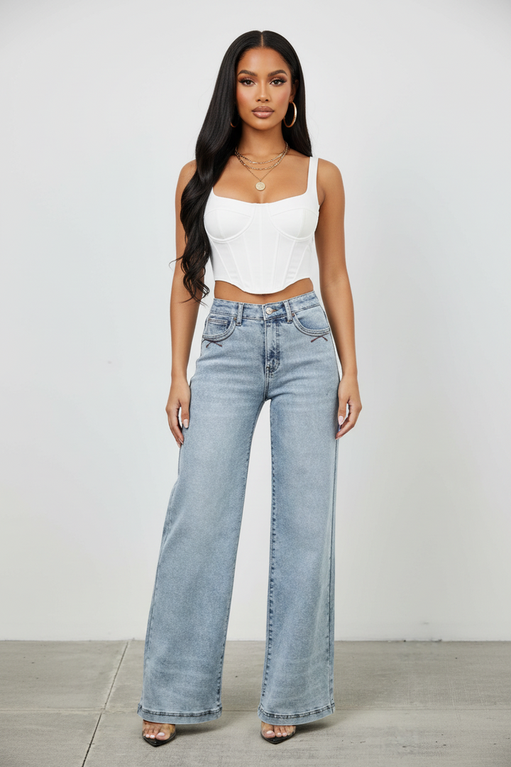 High Rise Wide Leg