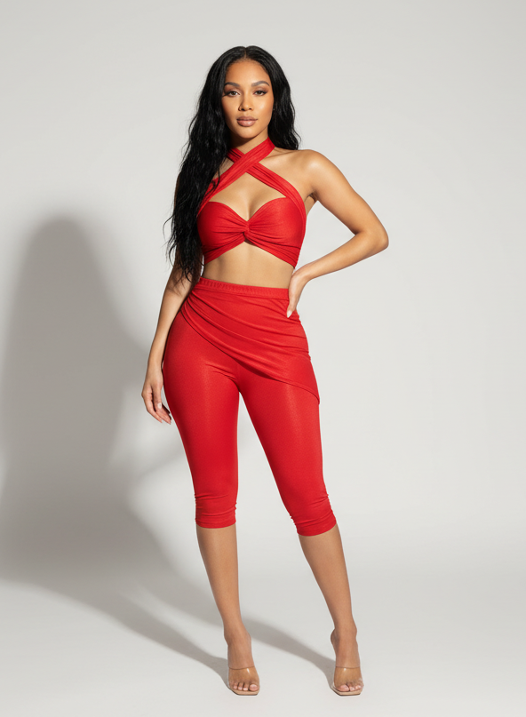 Crisscross Halter Set