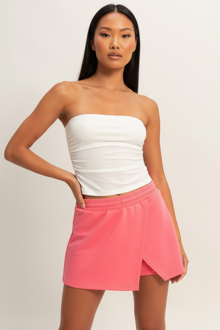 Ruched Bandeau Top