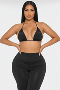 Bra Top And Pants And Bandana Set