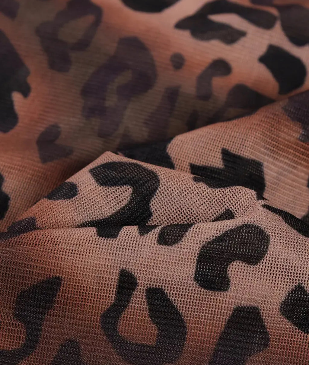 Leopard See Through Shorts