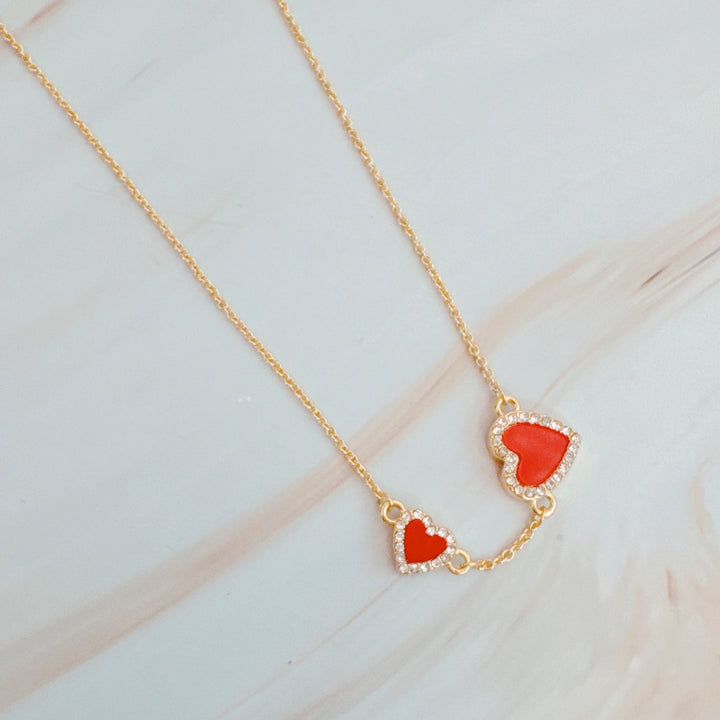 Double Hearts Many Loves Necklace