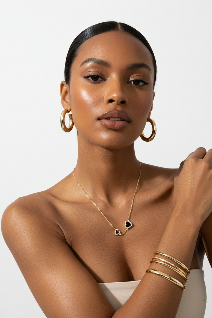 Double Hearts Many Loves Necklace