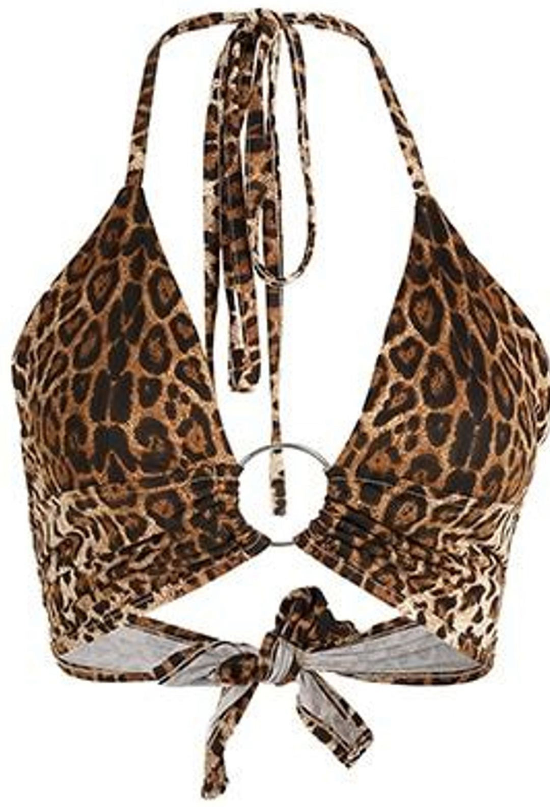 Leopard Halter Bralette