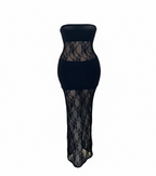 Tube Lace Maxi Dress