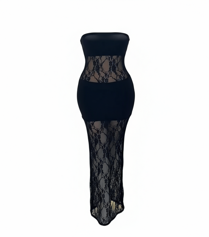 Tube Lace Maxi Dress