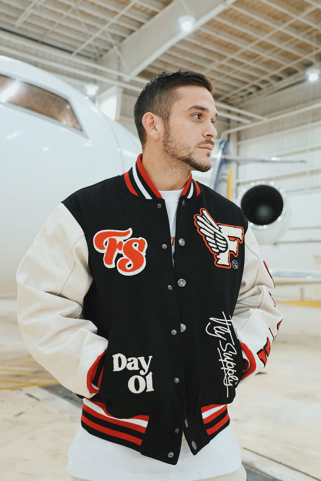 Manifest Varsity Jacket (Black)