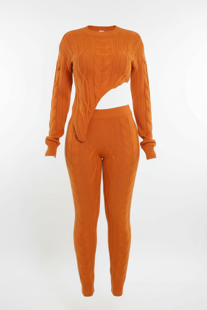 Vibrant Sweater Pants Set