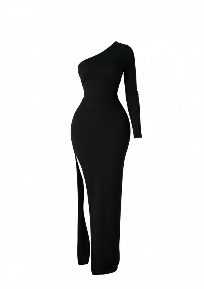 One Sided Maxi Dress