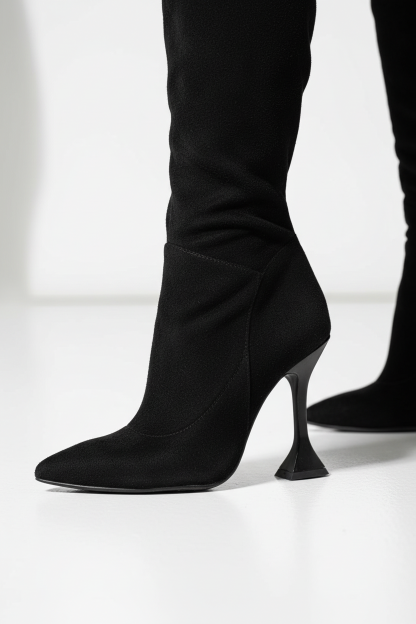 Strut Thigh High Boots