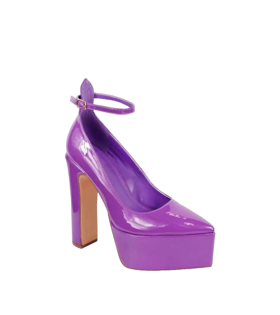 Purple Chic Platform Heels, Size 8.5