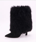 PREORDER: After Hours Black Faux-Fur Calf Boots
