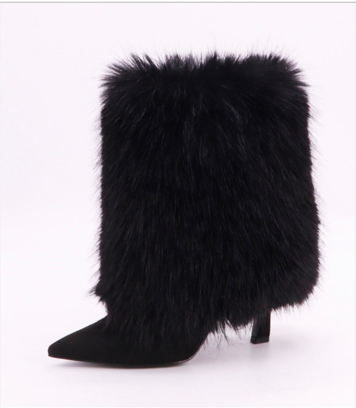 PREORDER: After Hours Black Faux-Fur Calf Boots