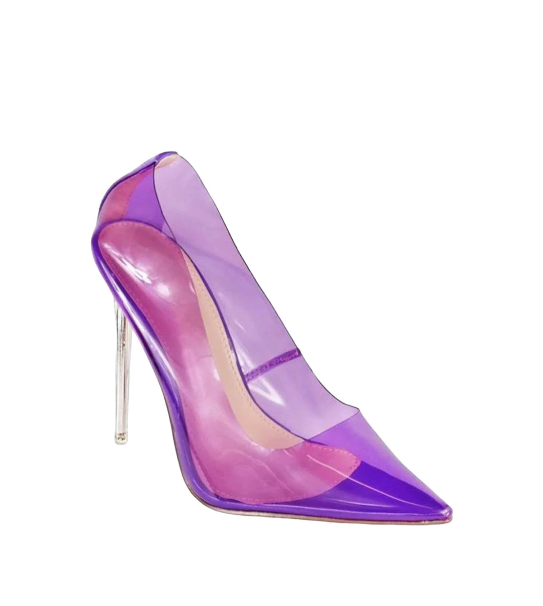 Dollface Clear Heels, Size 8 in Purple