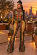 Optical Illusion Mesh Pants Set