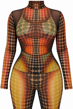 Optical Illusion Mesh Pants Set