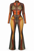 Optical Illusion Mesh Pants Set