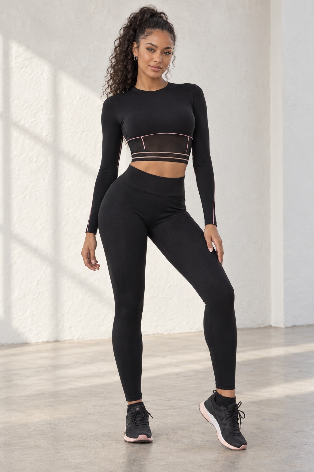 Color Block Two Piece Yoga Set