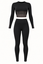Color Block Two Piece Yoga Set