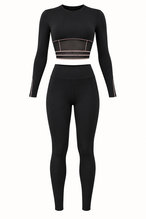 Color Block Two Piece Yoga Set