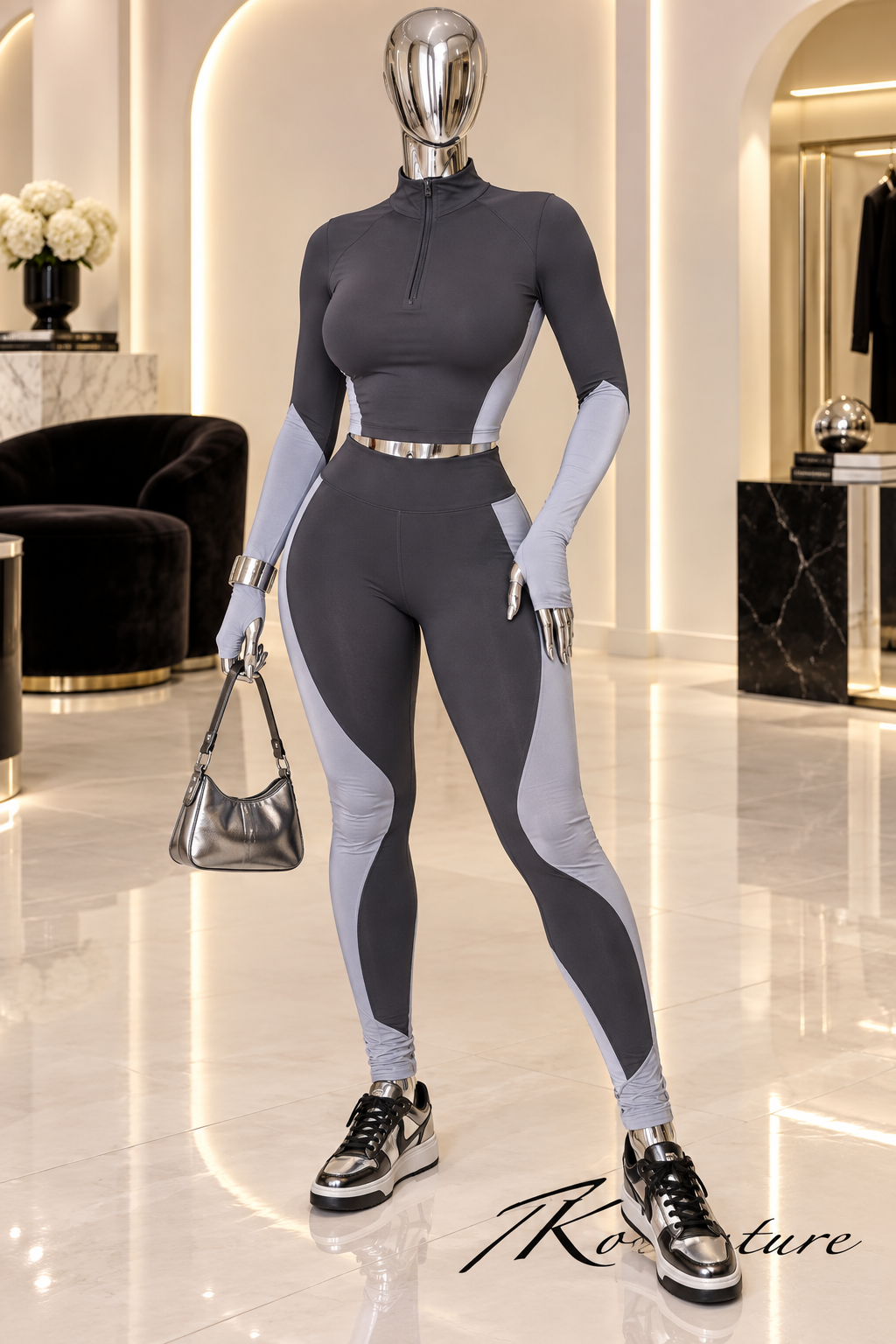 Locked In Charcoal Colorblock Active Set
