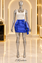 Asymmetric Ruffled Mini Skirt
