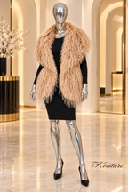 Soft Entrance Faux-Fur Shawl