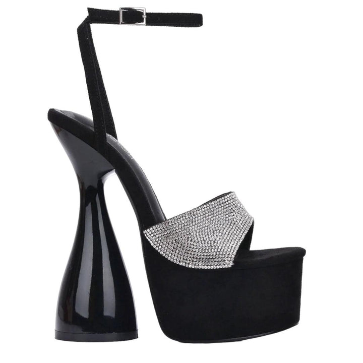 Vixen Black Platform Heels, Size 7 - 7Kouture
