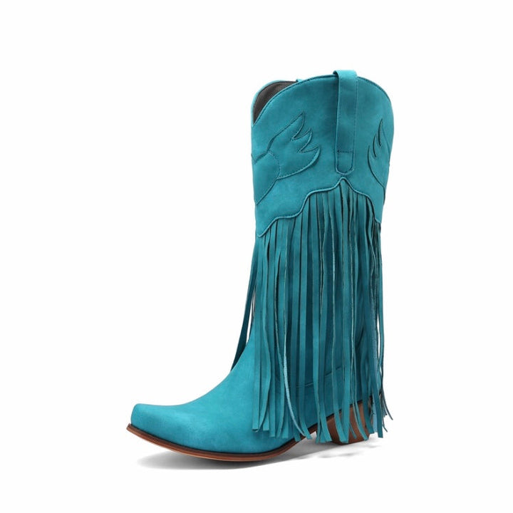 Retro Ethnic Fringe Cowboy Boots