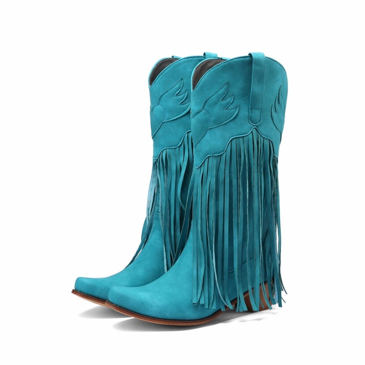 Retro Ethnic Fringe Cowboy Boots