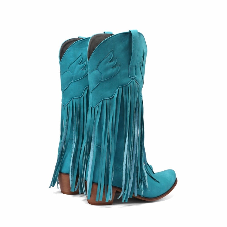 Retro Ethnic Fringe Cowboy Boots