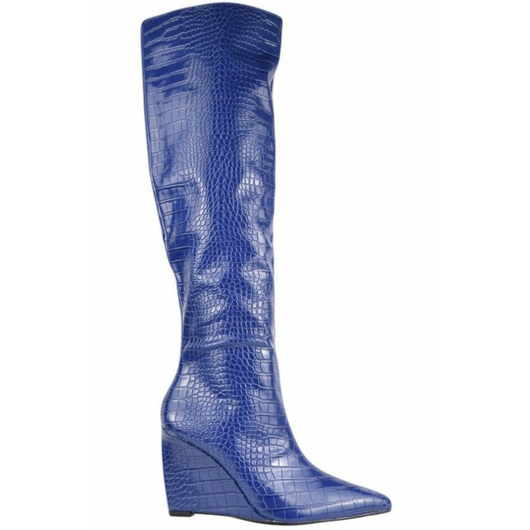 BLUE CROC Wedge Boots