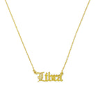 Old English Zodiac Necklace