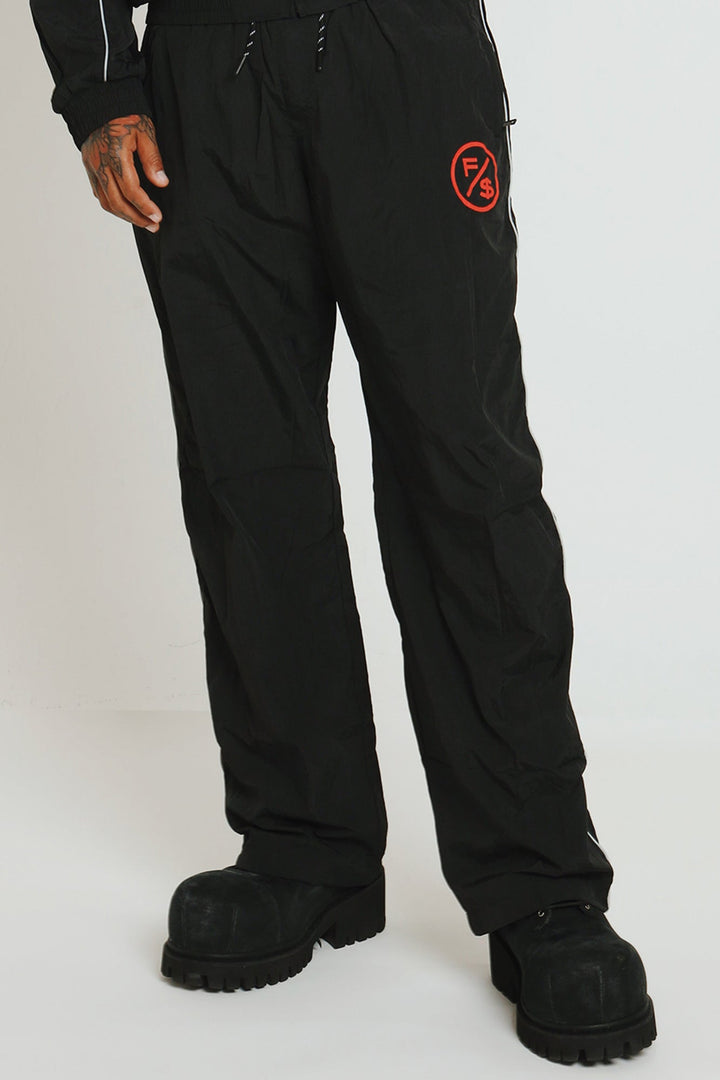 MOTION Nylon Pants, Black and Red