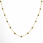 Petite Colored Clover Necklace