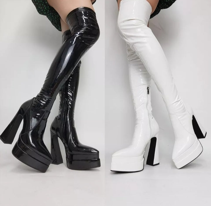 Platform Thigh High Boots